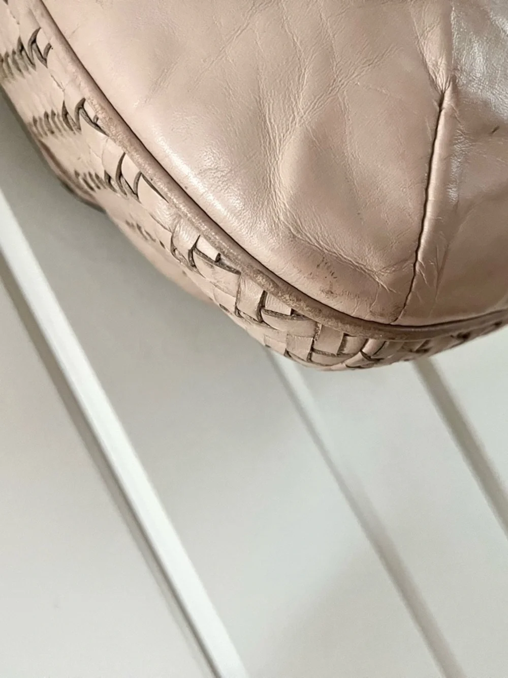 Coach Kristin Woven Leather Shoulder Bag Hobo - Picture 5 of 14